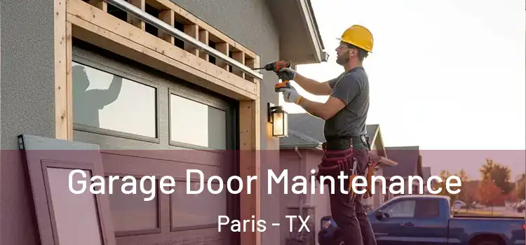 Garage Door Maintenance Paris - TX